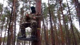 Лабаз , тристенд , засидка на дереве . Гаффы.