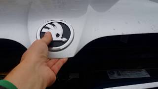 Skoda Octavia A7 - работа упоров капота (AUTOUPOR)