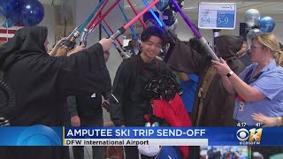 Memorable Send-Off At DFW Airport For Teen Amputees Heading Out On Ski Trip