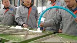 Dunlop tech latex foam pillow automatic production line