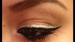 ♡ Silver Glitter Liner  - A Quick and Simple Holiday Tutorial