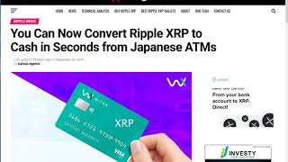 리플 XRP 소식! 미국 현 통화 전문가, 리플사의 미래를 밝게 본다! 일본에서 XRP ATM 으로 Yen 인출 가능! 그외에 소식들!