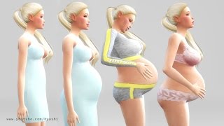 Sims 4 Barbie (Prt 6) Pregnant with Twins! Belly Progression Week by Week
