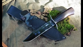 Нож Разведчика или НР40 рубит гвозди и алюминий КрашТест неубиваемый нож НР 40