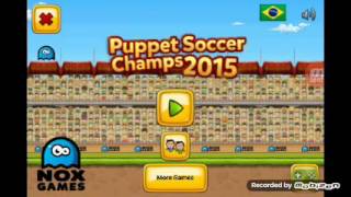 Primeiro dia jogando puppet soccer chamas 2015.