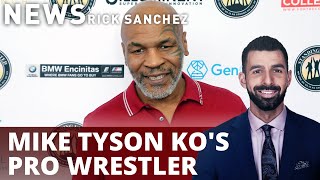 VIDEO: Mike Tyson KO's pro wrestler