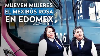 Mueven mujeres el Mexibús rosa en Edomex