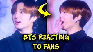 BTS reacting to fans ??