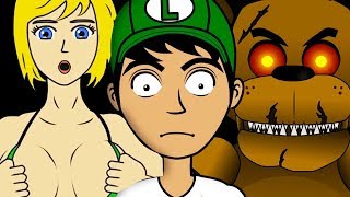 FIVE NIGHTS AT FREDDY'S CHALLENGE ANIMACION | FERNANFLOO ANIMADO