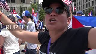USA: "Biden, we need your help" - hundreds march at "Free Cuba" rally in DC