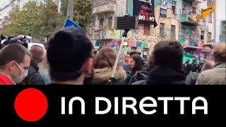 Berlino, manifestazione contro lo sgombero Liebig34
