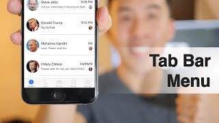 Swift: FB Messenger - How to create a Tab Bar Menu, Cell Highlights, NSDate formats (Ep 4)