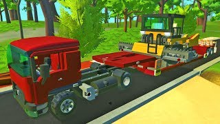 РАБОЧИЕ ПЕРЕВОЗЯТ СТРОИТЕЛЬНУЮ ТЕХНИКУ! РЕАЛЬНАЯ ЖИЗНЬ в Scrap Mechanic