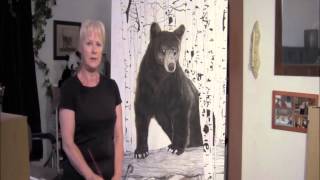 Animal Art |Nature Art |Wildlife Art-Black Bear Painting Part1