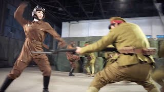 共軍特工夜襲日軍機場，日軍女軍官帶幾百人回防，還是攔不住！ ️ 抗日