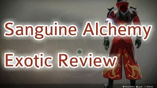 Destiny 2 Sanguine Alchemy Warlock  Exotic Armor Review |Warmind|