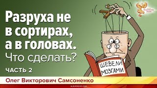 Разруха не в сортирах, а в головах. Что сделать? Олег Самсоненко. Часть 2