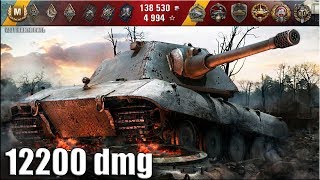 Танк Е 100 максимальный урон ? 12200 dmg ? World of Tanks лучший бой E 100 wot