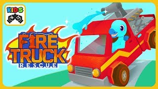 Динозаврики Пожарные * Игра для детей про машинки * Fire Truck Rescue от Yateland