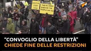 Regno Unito: “Convoglio della libertà” chiede fine delle restrizioni Covid