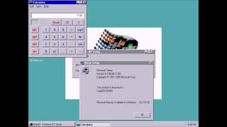 Microsoft Cairo (Windows NT 4.0 Workstation Pre-Beta) Build 1130 on Oracle VM Virtualbox