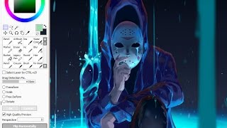 Speed painting SAI - Water(2017)