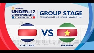 CU17PAN: Costa Rica vs Suriname