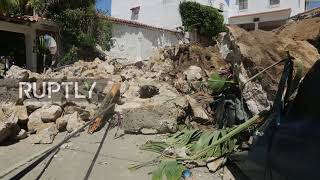 Mexico: Debris and crushed cars highlight Acapulco earthquake destruction