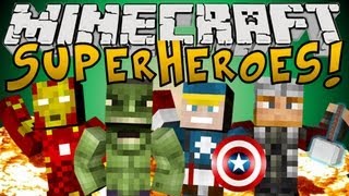 Minecraft Mods: Superhero Mod (The Avengers Mod) - IncredibleCaptainThorMan!