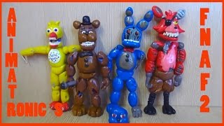 Фнаф 2 из пластилина Сломанные аниматроники Withered Old Animatronics FNAF 2 Plastilin