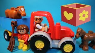 Lego Duplo farm animals tractor | spielzeug | Juguetes para ninos | Toys for children | Bellboxes