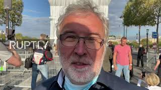 France: Wrapped Arc de Triomphe fulfills wishes of late artist Christo