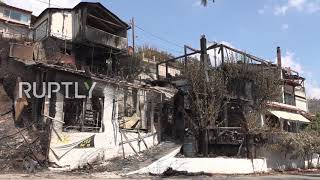 Greece: Evia marked by trail of destruction in aftermath of wildfires