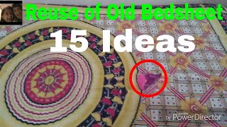 best Reuse of old bedsheet 15 ideas/reuse of old clothes/bedsheet reuse/purani bedsheet ka use/upyog