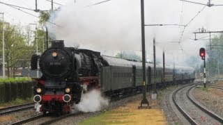 SSN 01-1075 Steam locomotive @ Bergen op Zoom & Roosendaal (NL) 11-05-2013