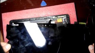 asus t300 chi снимаем модуль (сенсор + матрица), разборка.