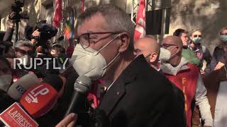 Italy: CGIL secretary condemns 'fascist' attack on union HQ in Rome