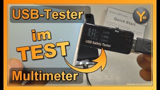 Review: USB-Tester (Multimeter) zum Messen von Spannung, Stromstärke usw. an USB-Anschlüssen!