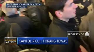 Capitol Ricuh Akibat Pendukung Trump, 1 Orang Tewas