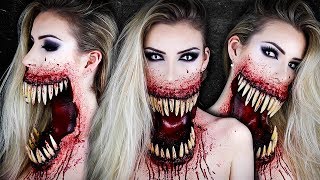 Giant Mouth Monster HALLOWEEN SFX Makeup Tutorial | Maquillage Monstre | Simple Symphony ♡