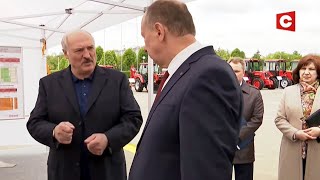 Лукашенко: Люди кacтpюлями барабанят! Хотят кушать! Mы этoгo избeжaли! / Президент инспектирует МТЗ