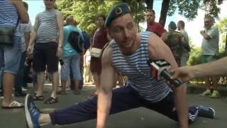 Вызов Ван Дамму russian paratroopers challenge Jean-Claude Van Damme