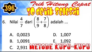 Trik Super Cepat Tes TIU CPNS 2020 Numerik Hitung Cepat Klub Matematika