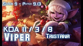 GRF Viper TRISTANA vs XAYAH ADC - Patch 9.13 KR Ranked