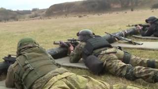 Совместная огневая подготовка военнослужащих трех стран на учении «Славянское братство—2016»
