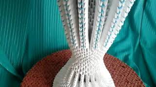 Модульное оригами, синие ирисы / Modular origami, blue irises