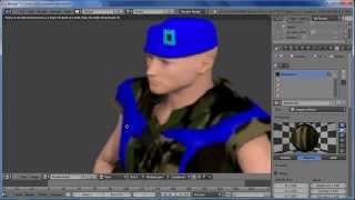 blender  making an soldier part3