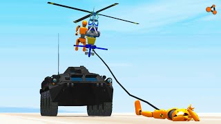 Beamng drive - Funny Rope Crashes #3