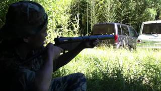 2011/7/17 PLATOON通常戦 AGM STEN Mk2 リコイルユニット&サプレッサー 試験
