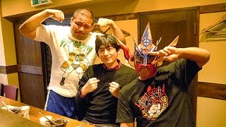 ライガー&大吉とプロレス談議！必見！ディープなプロレストーク&中西の驚異の広背筋☆中西ランド＃187-1